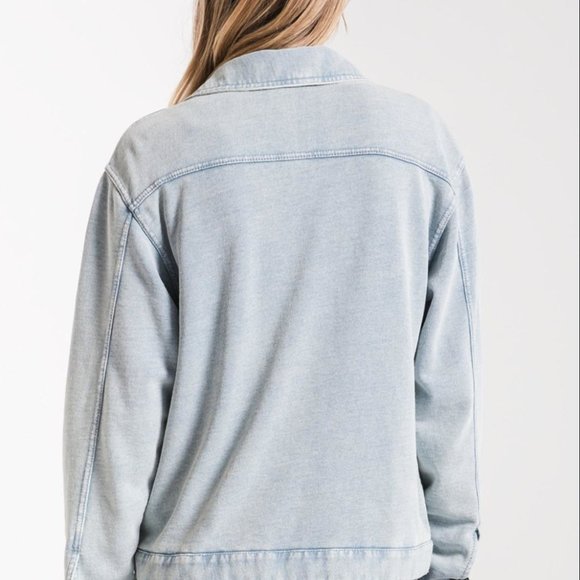 Knit Denim Jacket - Picture 3 of 10